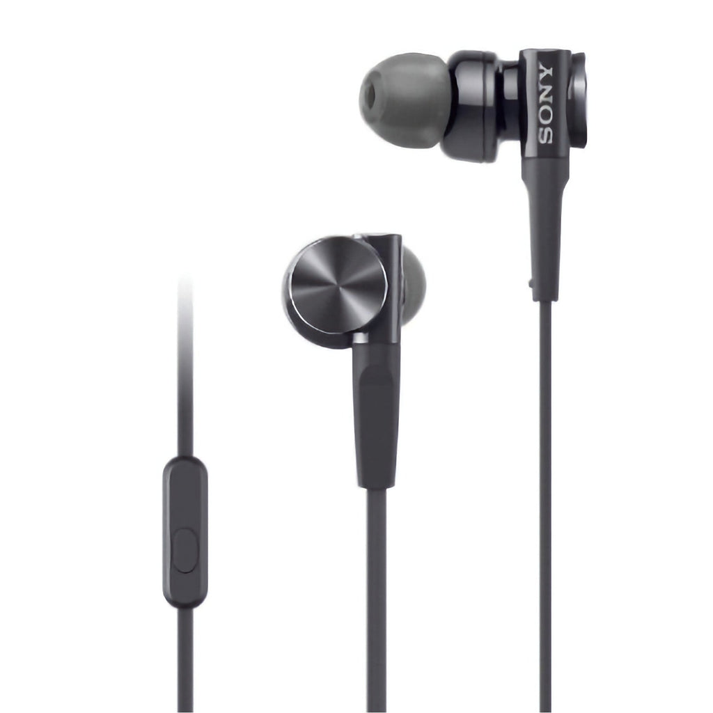 Schwarze Sony MDR-XB75AP Extra-Bass In-Ear-Kopfhörer