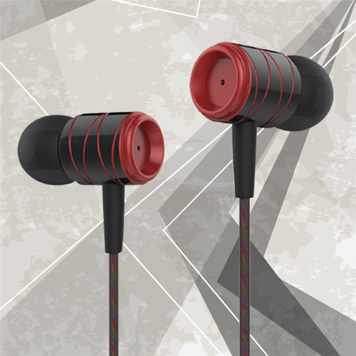 Schwarz-rotes KZ ED1HS In-Ear-Headset