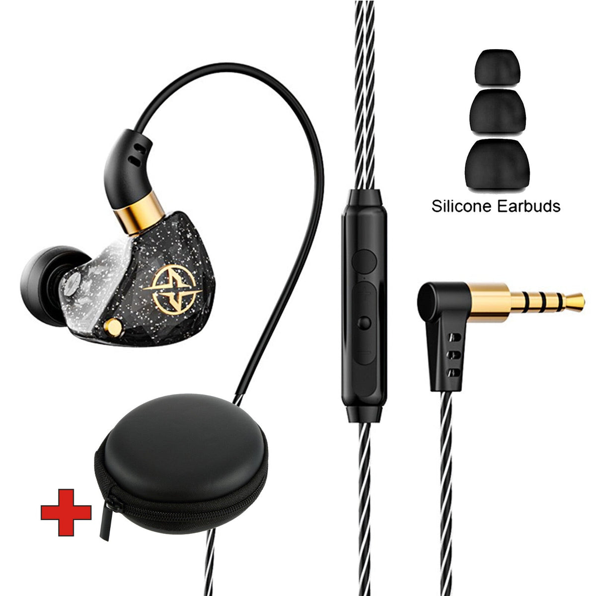 3K X6 HD In-Ear-Headset mit Mikrofon