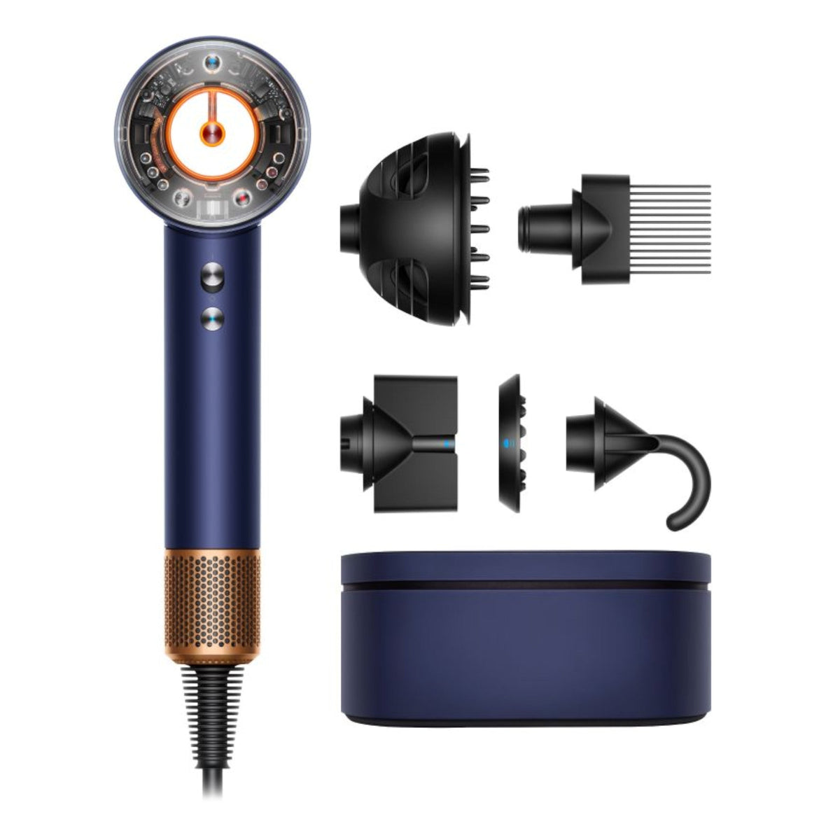 Dyson Supersonic™ Haartrockner Intelligent Heat Control Nachtblau/Kupfer - 3KShop.de