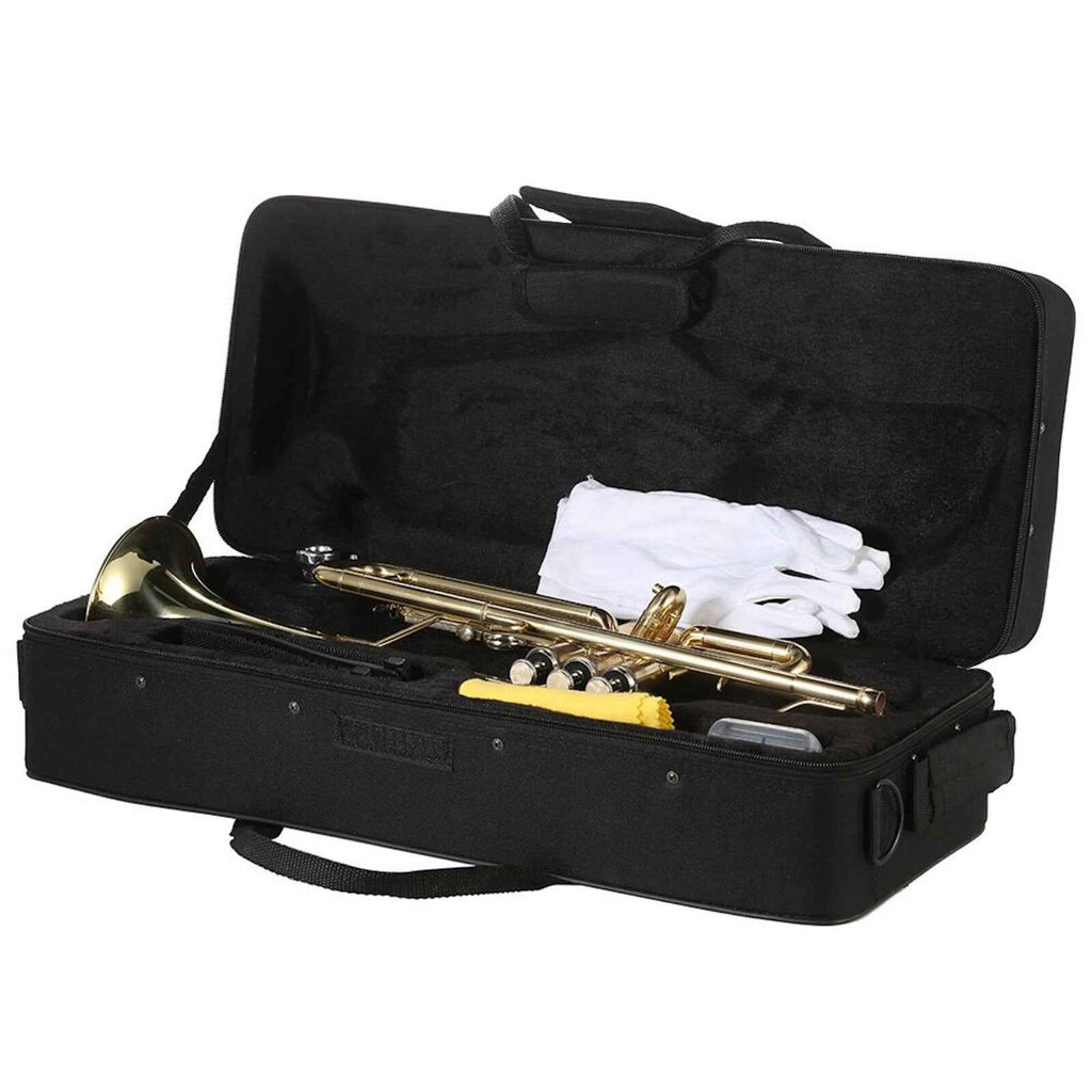Bb-Trompete Jazztrompete Messing 3K-180S-21G Blasinstrument Koffer Mundstück