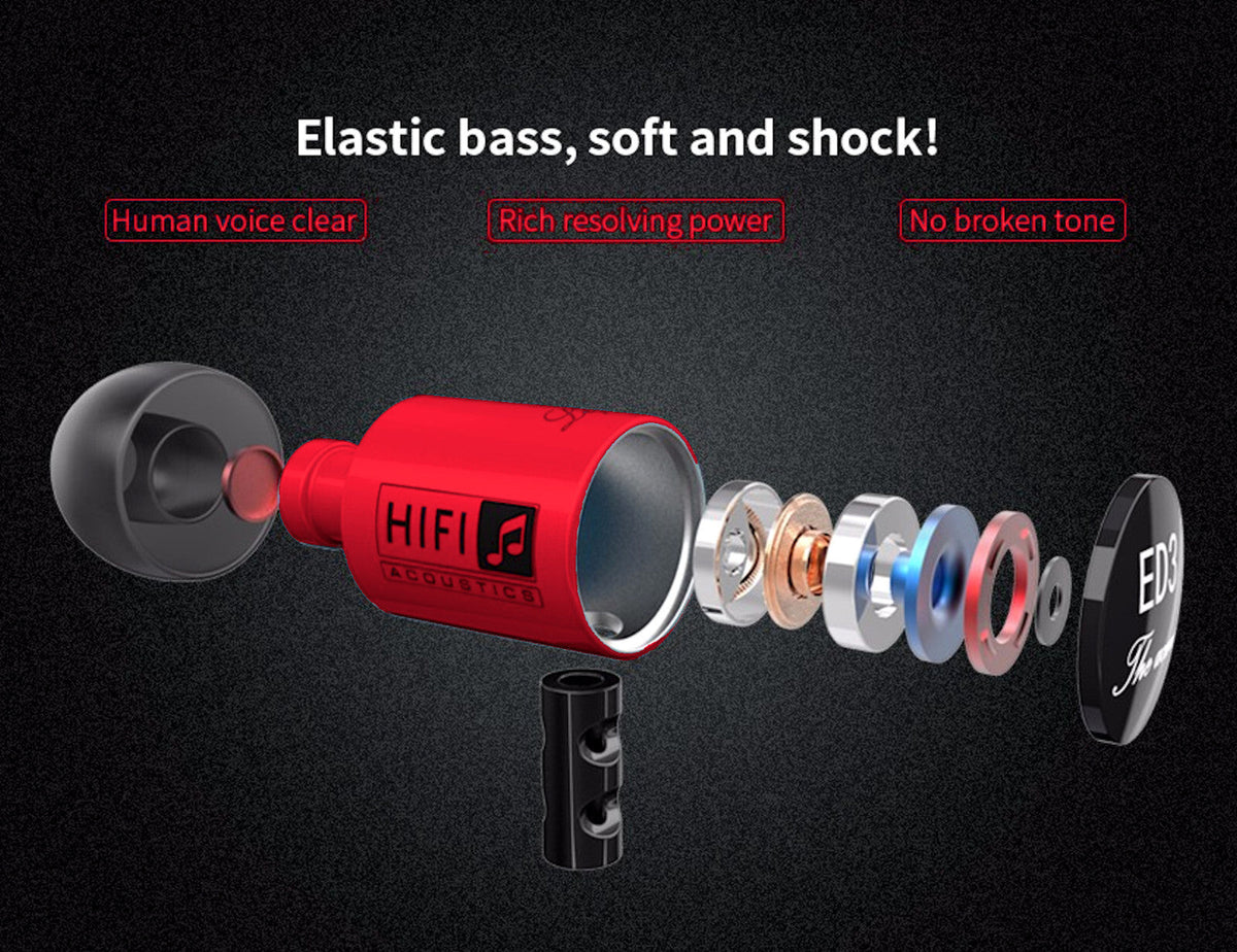 KZ ED3M Youth In-Ear-Kopfhörer mit Hardcase