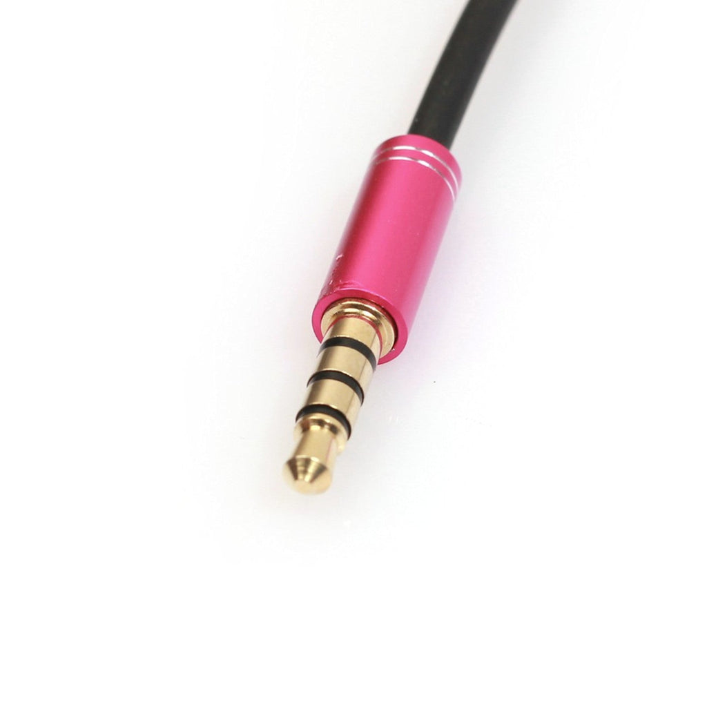 Roter 3,5-mm-Kopfhörer-Splitter auf zwei Buchsen