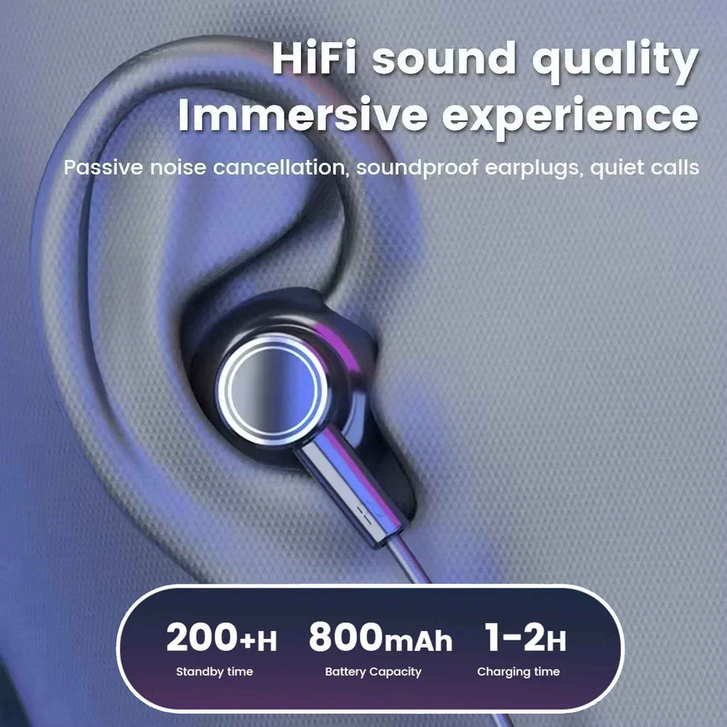 Sport Bluetooth In-Ear Kopfhörer G02 Headset mit Display IPX5 Wireless v5.2