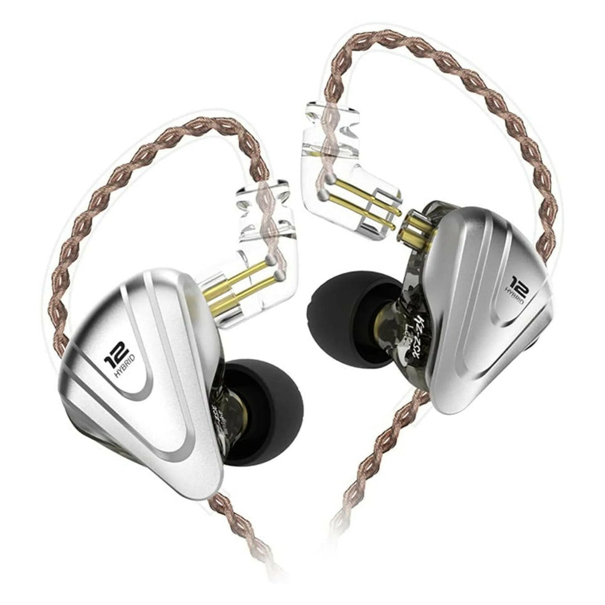 Schwarzes KZ ZSX In-Ear-Headset mit 12 Treibern