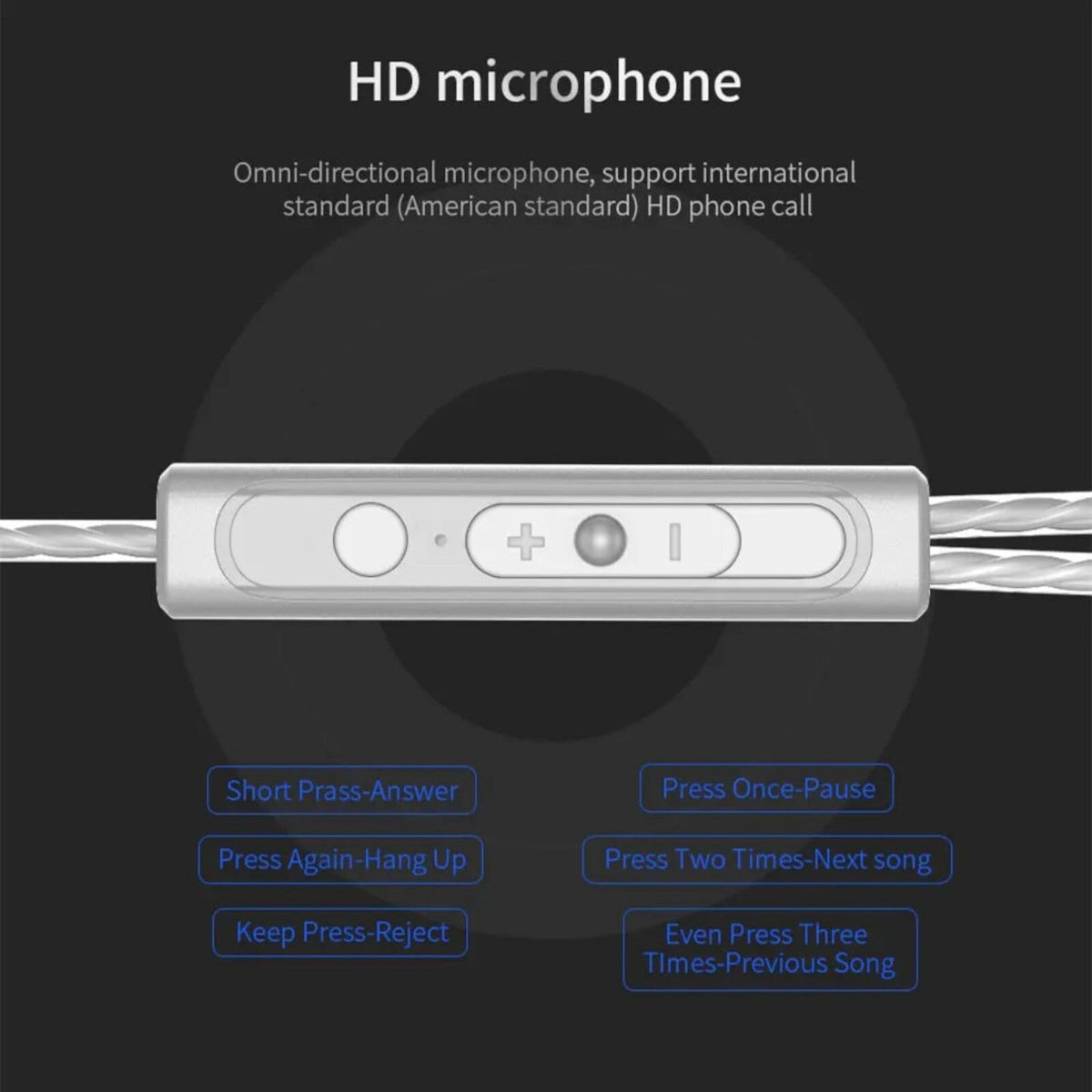QKZ CK5 HiFi In-Ear-Headset mit Hardcase