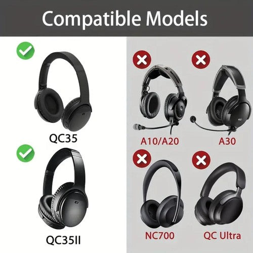 Ohrpolster für Bose QuietComfort QC35 QC15 QC45 QC25 Q35 II Braun - 3KShop.de