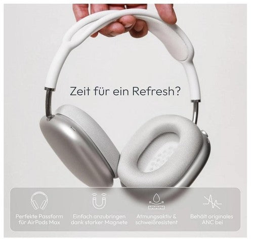 Ohrpolster für Apple AirPods Max Ersatzpolster Space Grau - Silber - Ear PAds - 3KShop.de