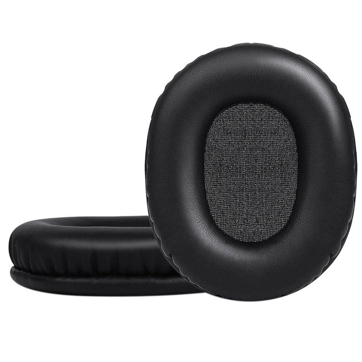 Schwarze Kunstleder-Ohrpolster für Audio-Technica M50X M40X