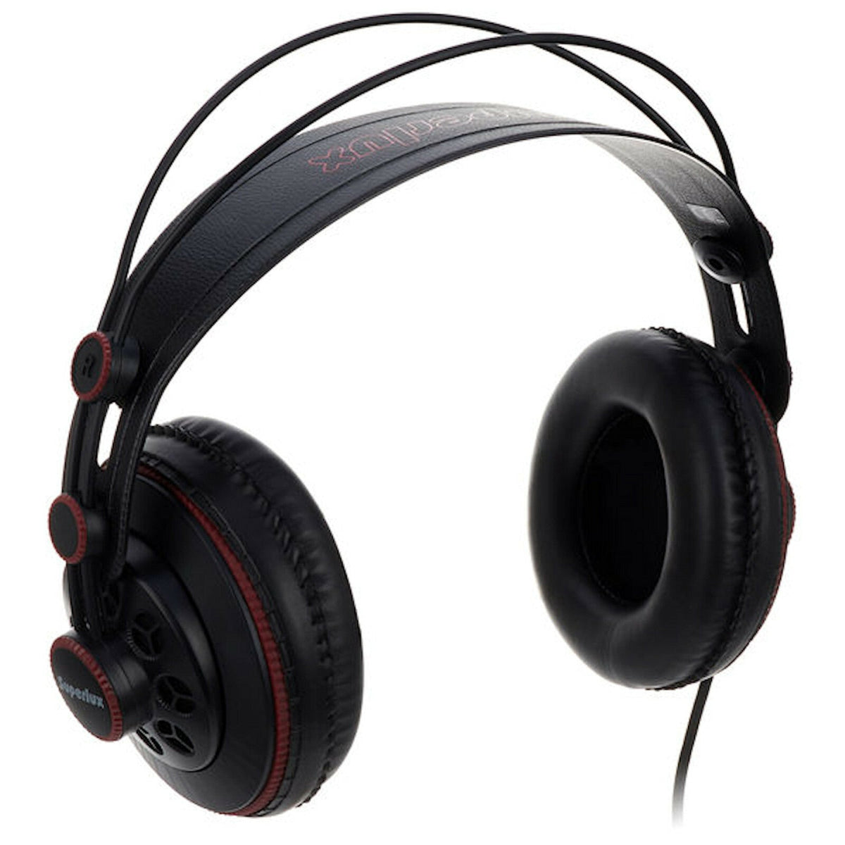 Schwarz-rote Superlux HD681 Studio-Kopfhörer