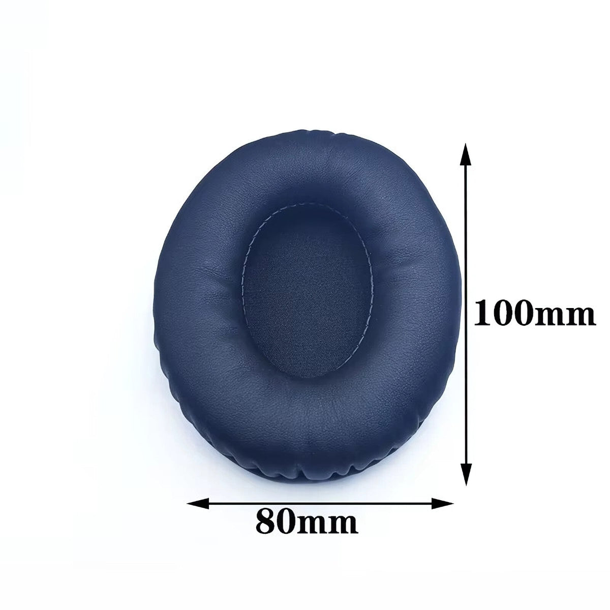 Ovale schwarze Memory-Foam Ohrpolster in verschiedenen Größen