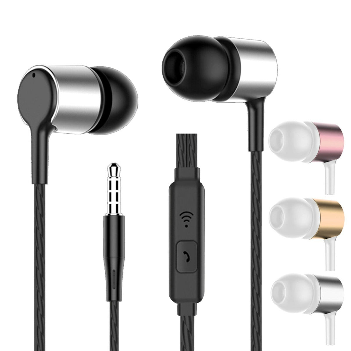 3K S24 In-Ear-Kopfhörer mit Mikrofon und PU-Tasche