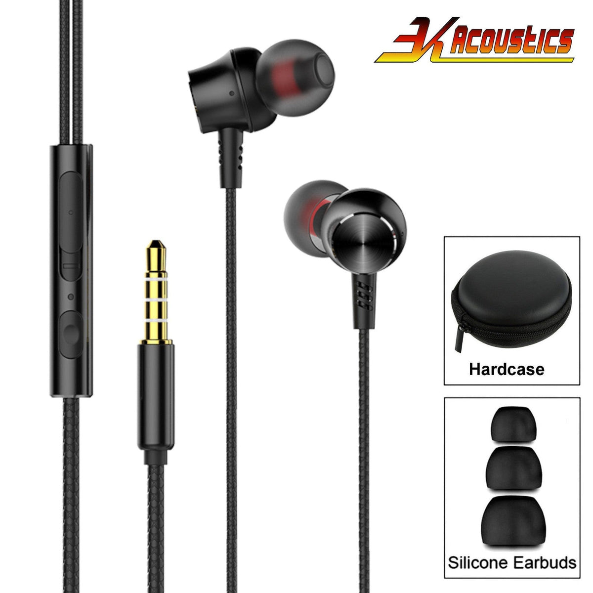 3K G8 In-Ear-Kopfhörer mit Hardcase