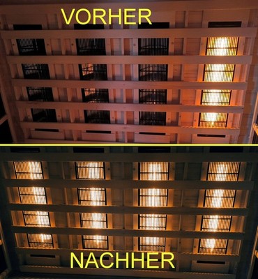 Vollspektrum-Infrarotstrahler 580 mm 300 W mit Kabelenden
