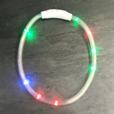 Kürzbares LED-Hundehalsband mit mehreren LEDs