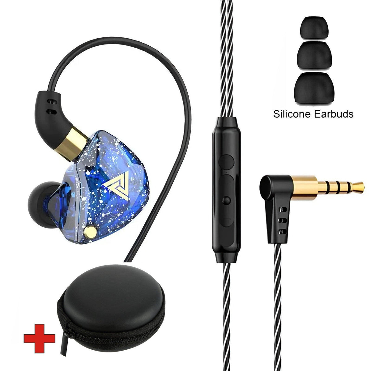 QKZ SK8 HiFi In-Ear-Headset mit Hardcase