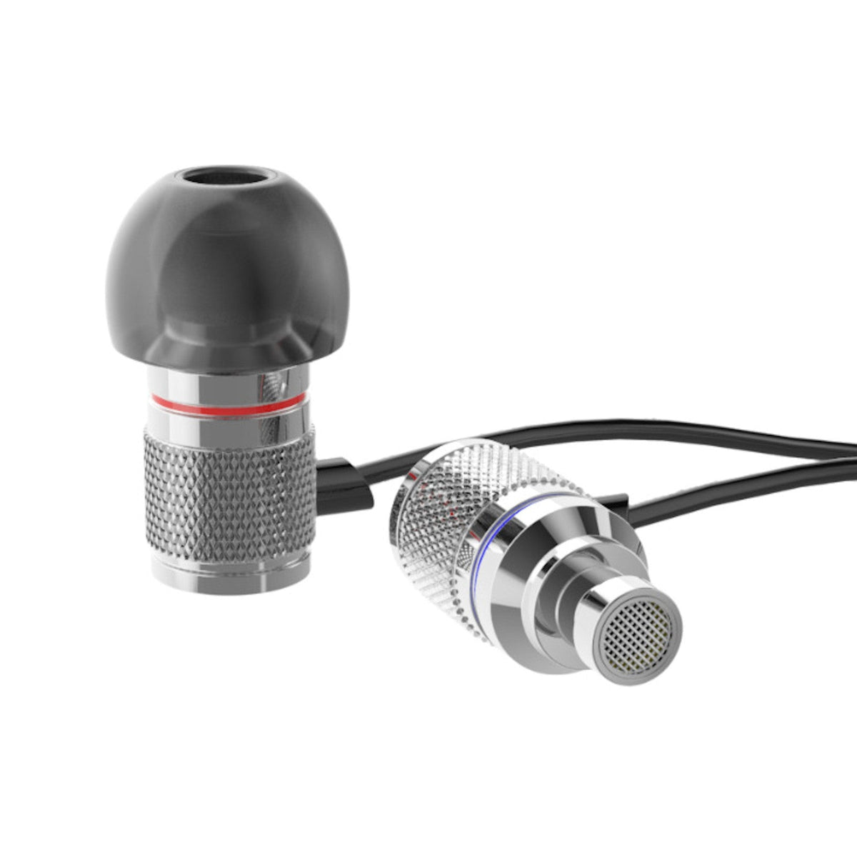 Silbernes KZ HDS3 In-Ear-Headset mit Hardcase