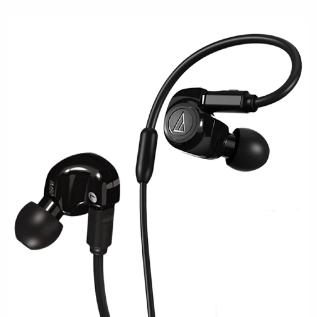 Schwarze Audio-Technica ATH-IM50 Dual-Driver In-Ear-Kopfhörer