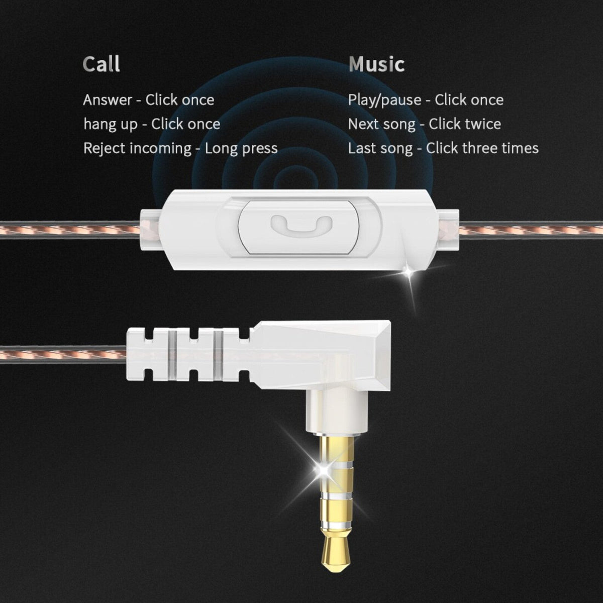 QKZ AKX Pro HiFi In-Ear-Headset mit Hardcase
