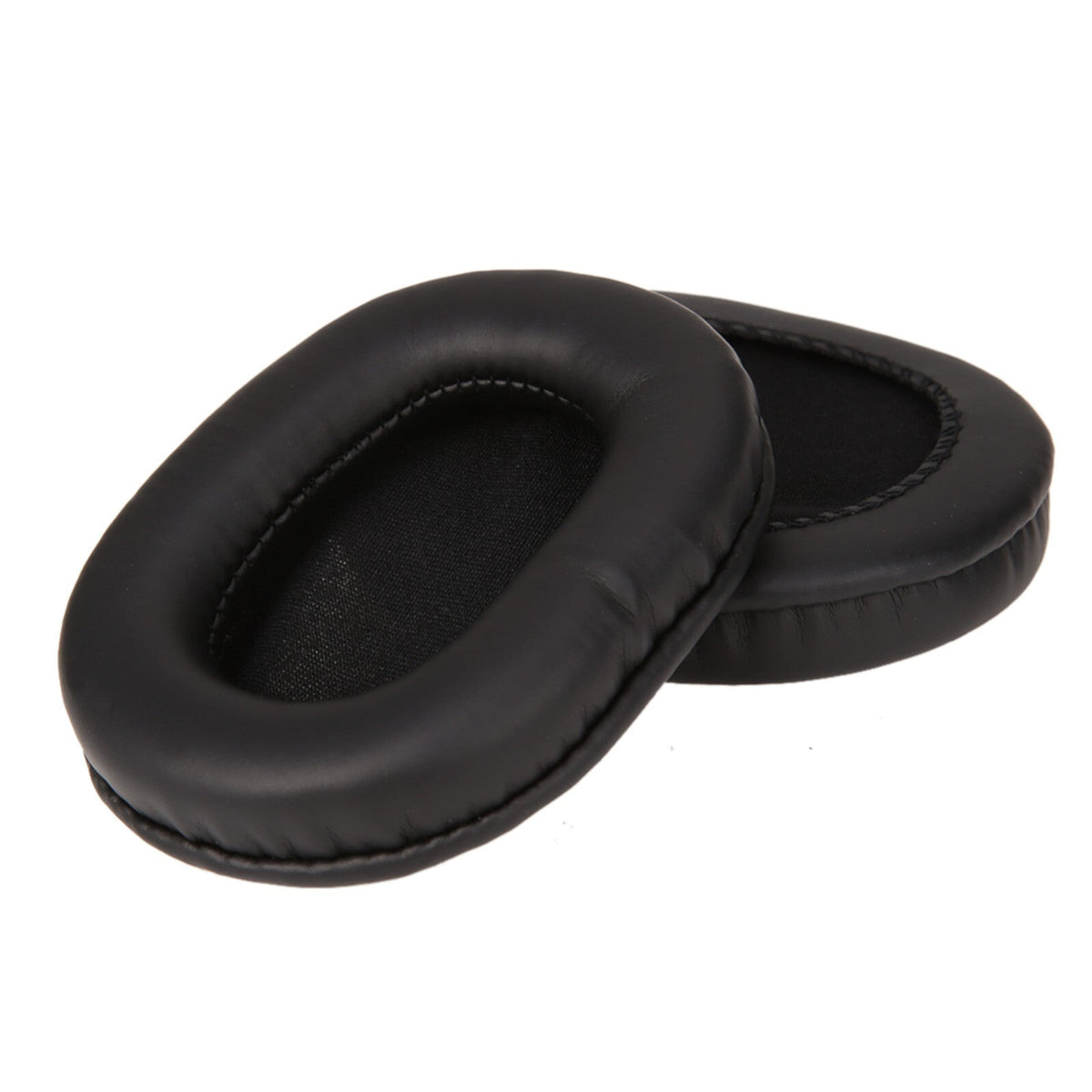 Schwarze Kunstleder-Ohrpolster für Audio-Technica M50X M40X