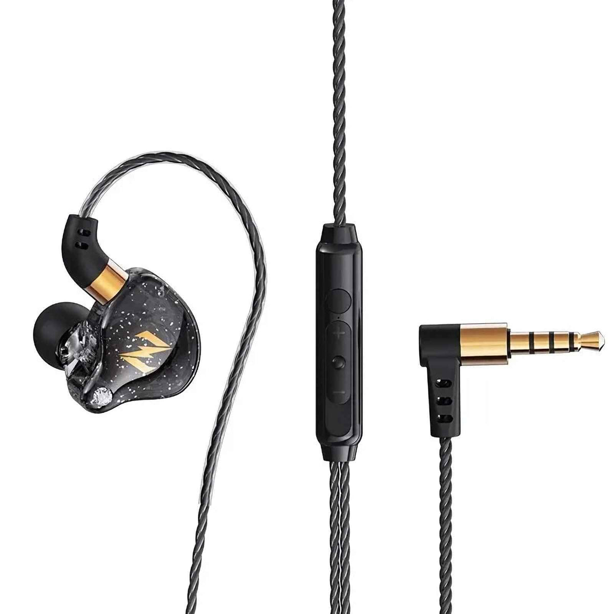 Super Bass Headset Kopfhörer QKZ Zen In-Ear Ohrhörer Full Bass Subwoofer Schwarz