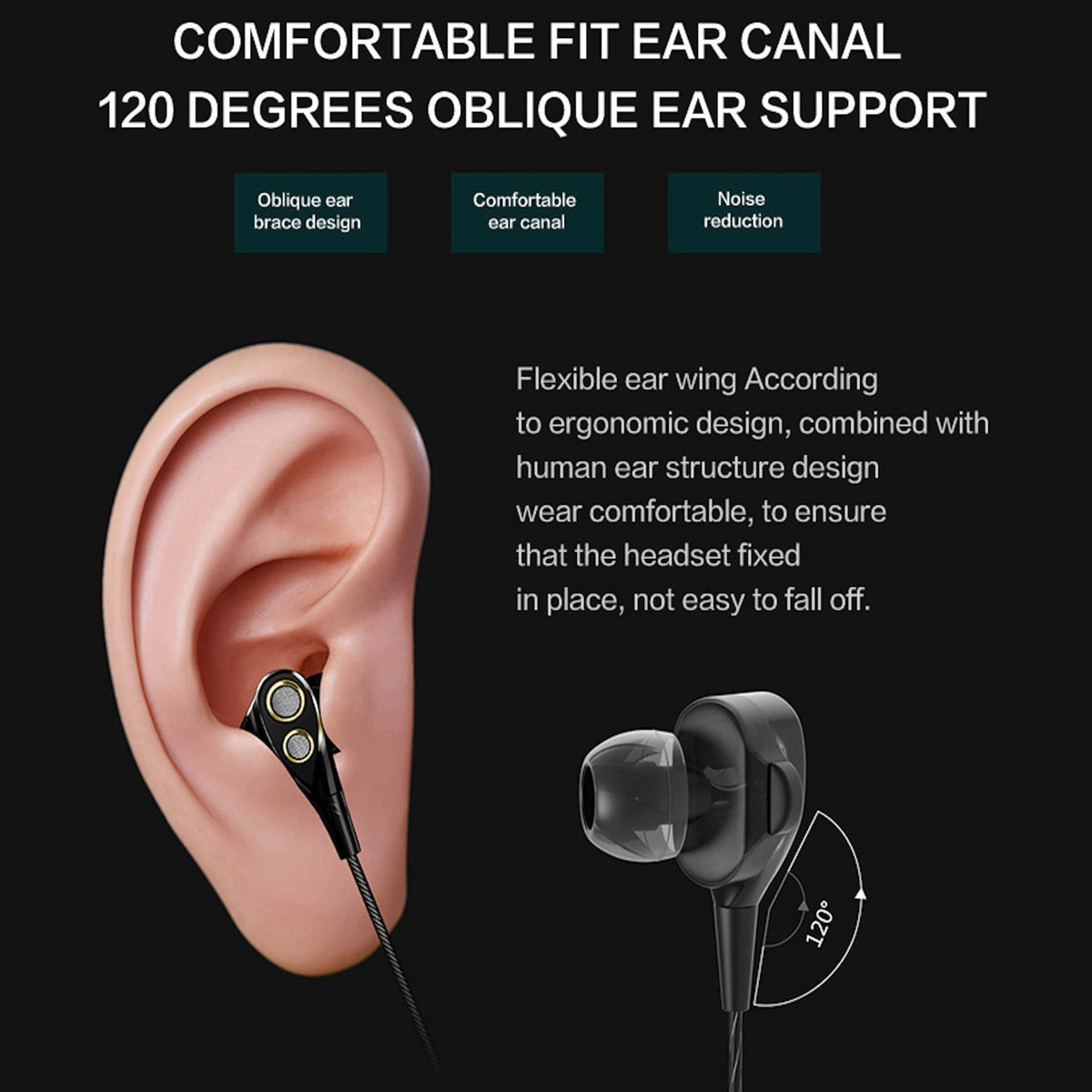 QKZ KD4 Dual-Treiber In-Ear-Headset