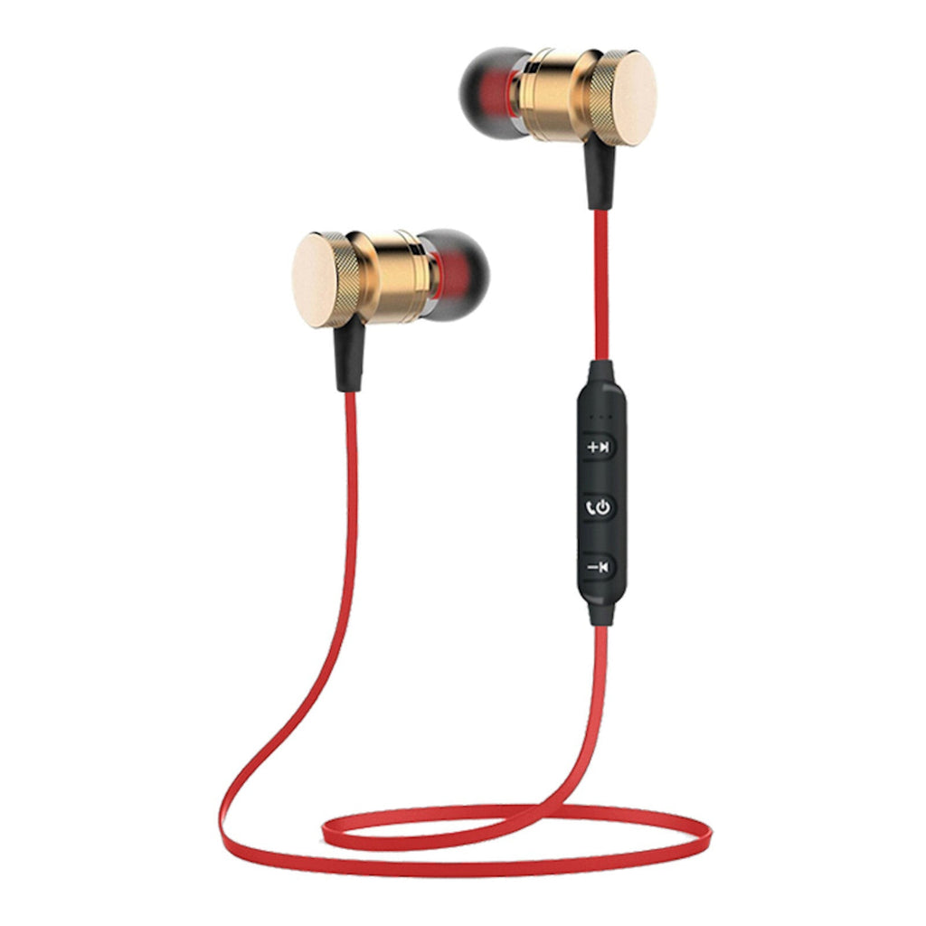 Rot-goldenes magnetisches X9 Bluetooth In-Ear-Headset