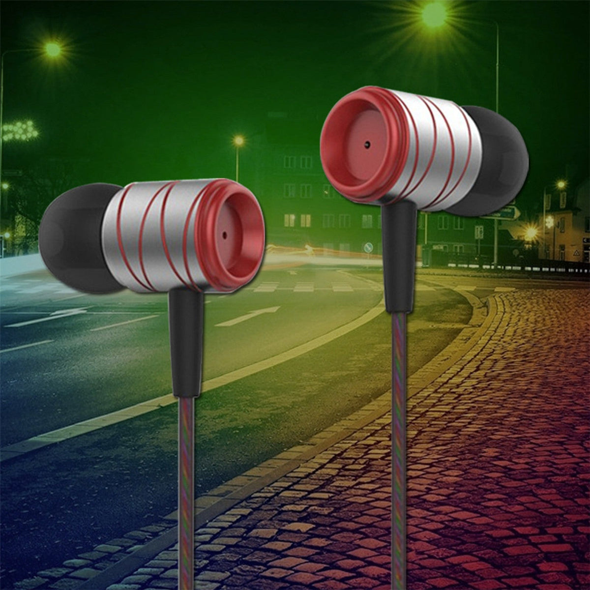 Silber-rotes KZ ED1HS In-Ear-Headset
