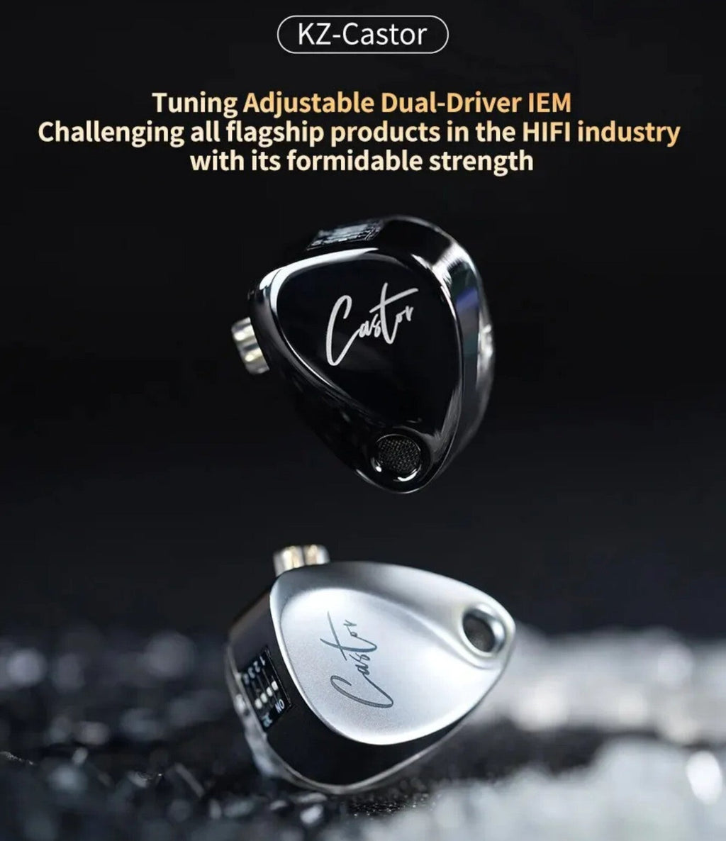 KZ Castor In-Ear-Kopfhörer mit einstellbarem Bass