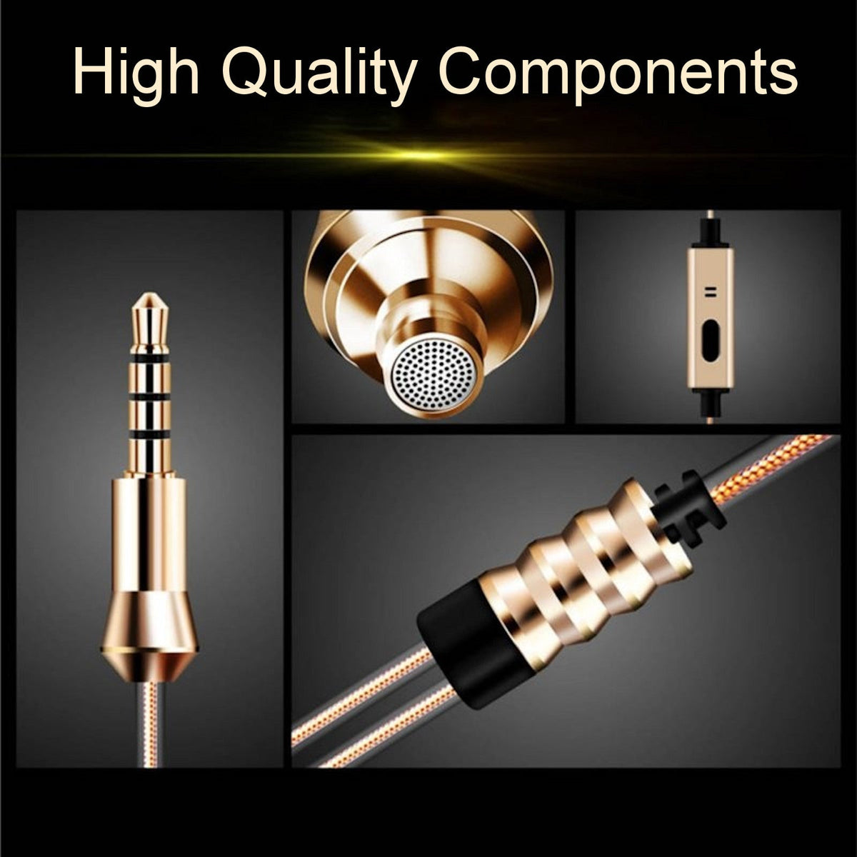 Goldener KZ X6 In-Ear-Kopfhörer