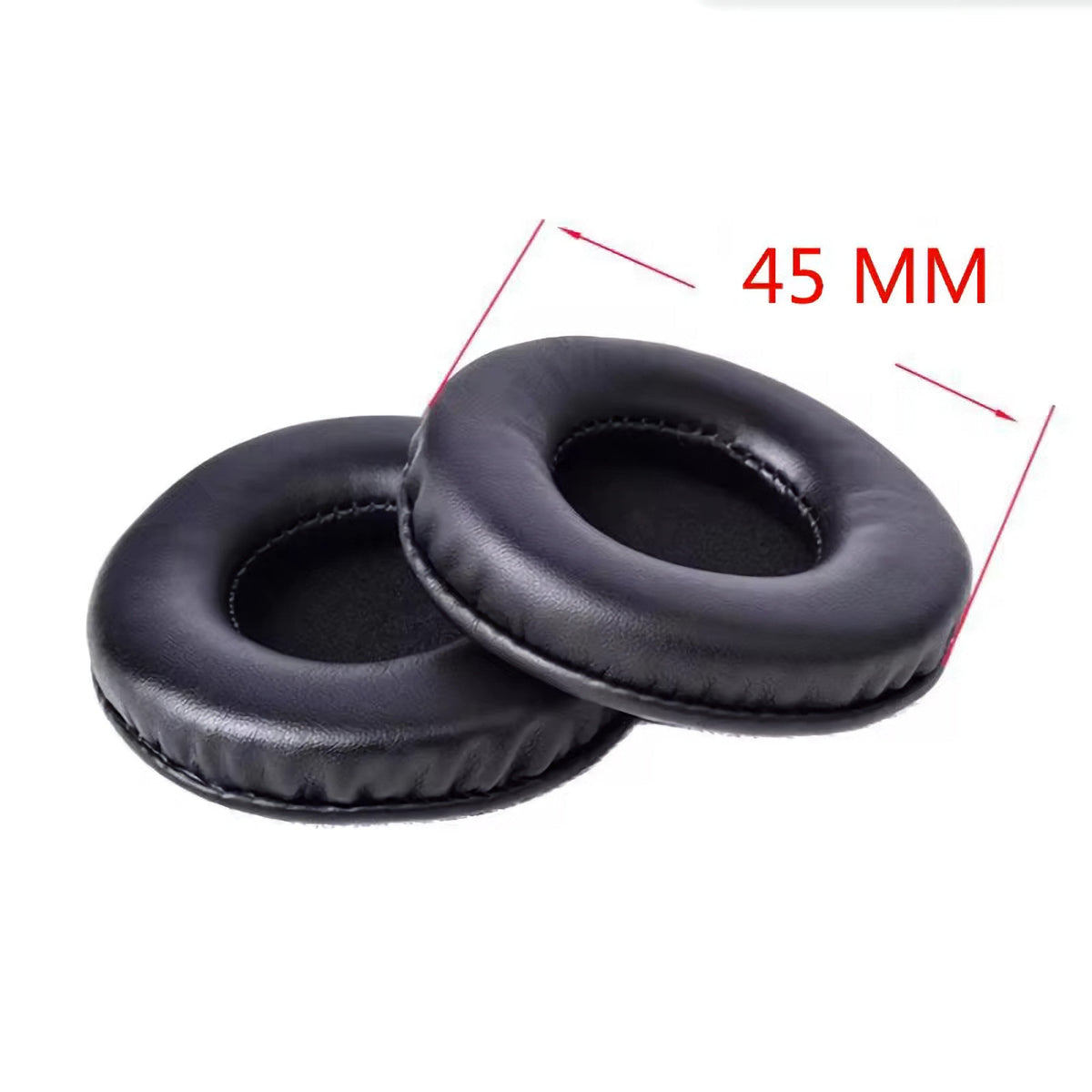 Runde Memory-Foam Kunstleder-Ohrpolster 45 bis 110 mm