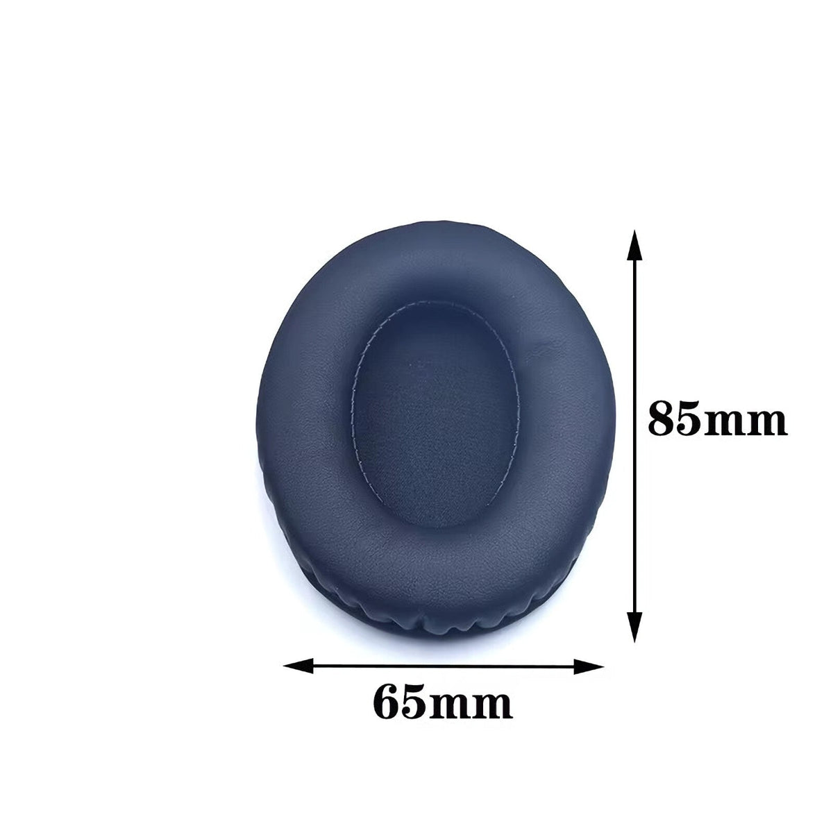 Ovale schwarze Memory-Foam Ohrpolster in verschiedenen Größen