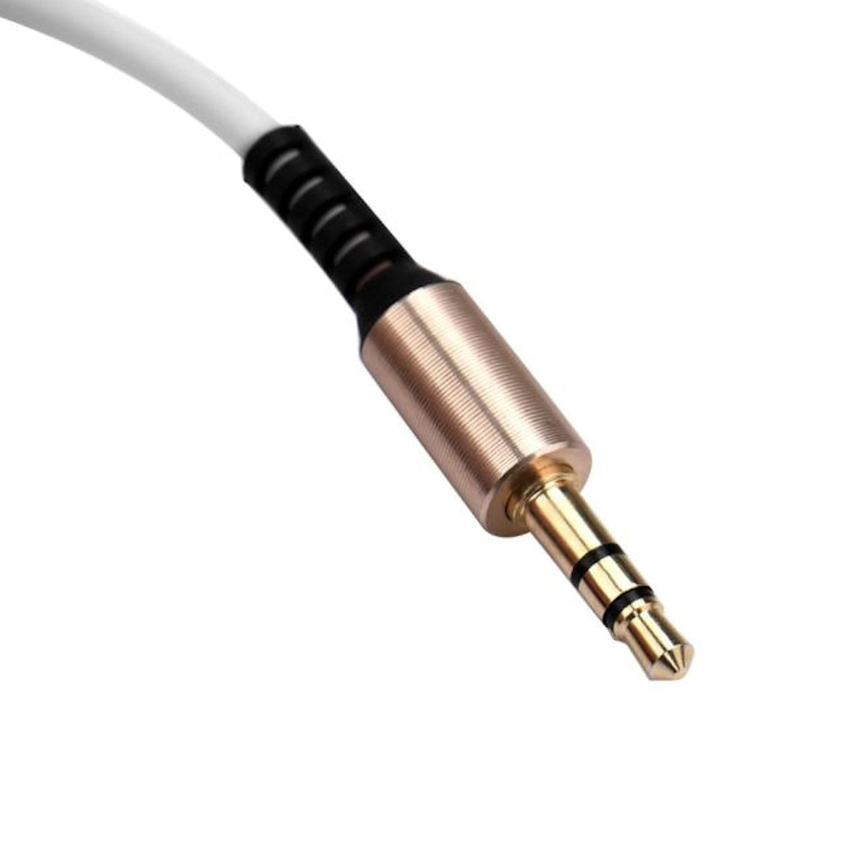 Weißes 1 m AUX-Kabel mit Winkelstecker