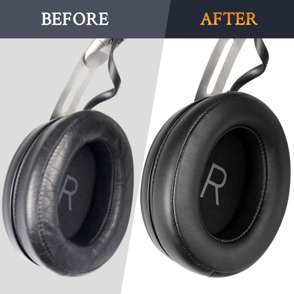 Dunkelbraune Velours-Ohrpolster für Sennheiser Momentum 3 Over-Ear