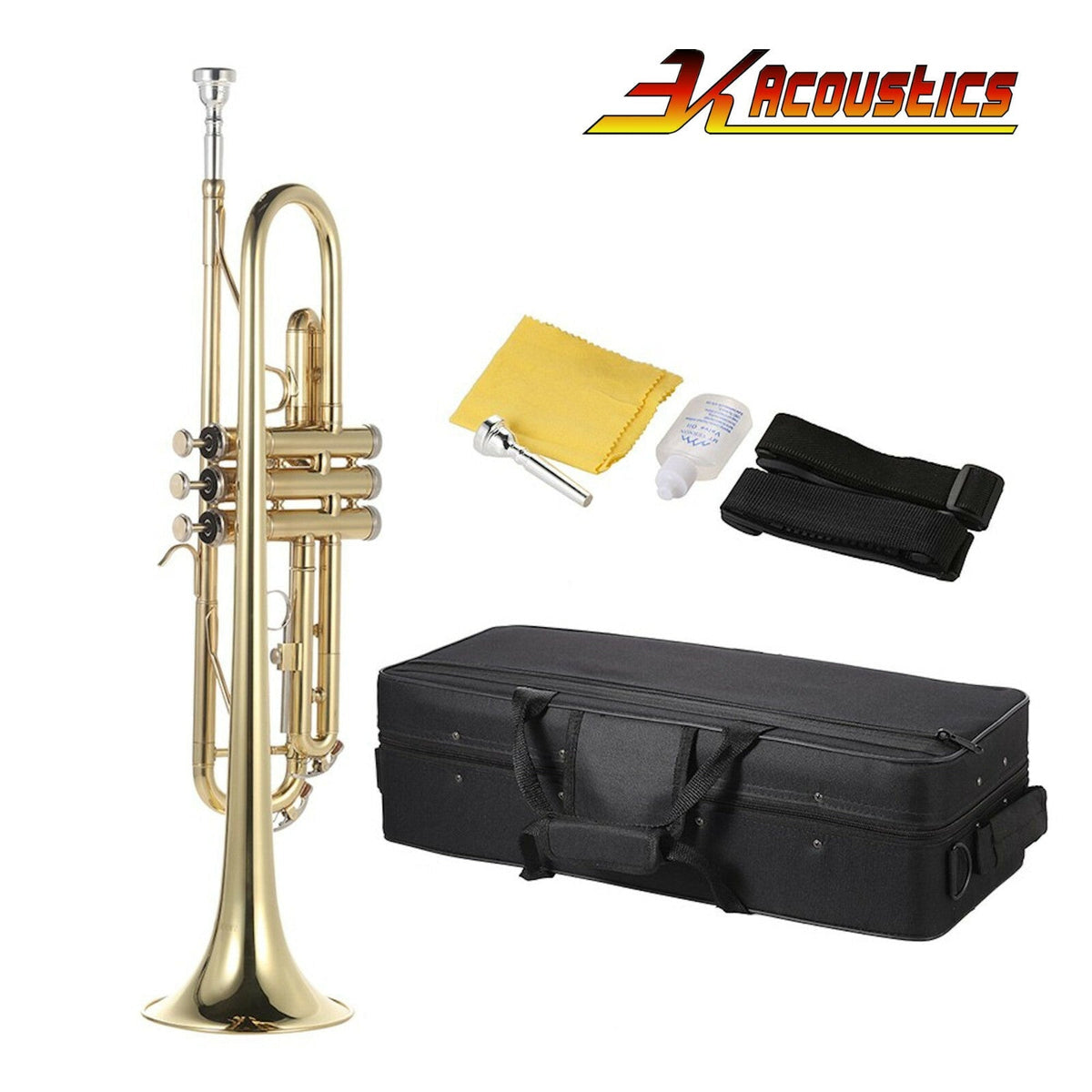 3K 180S-21G Bb-Trompete aus Messing mit Koffer