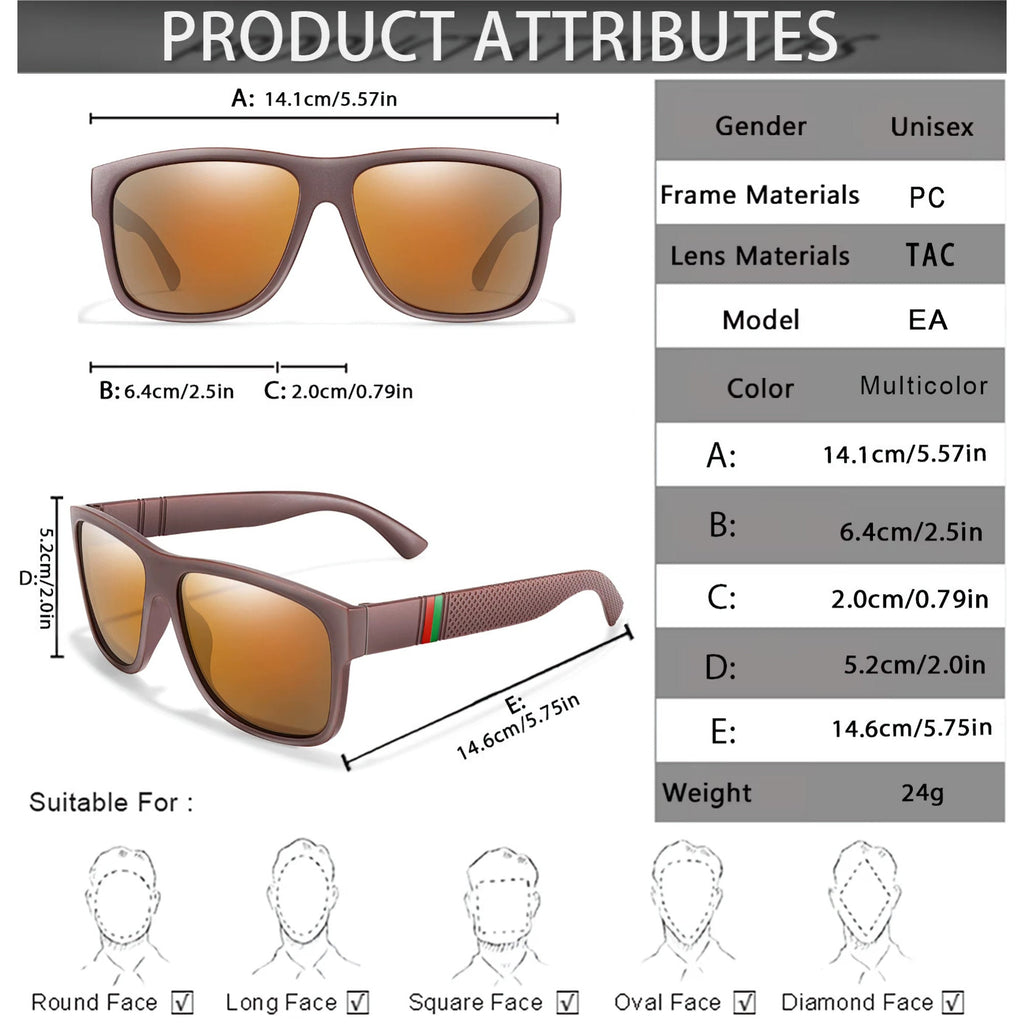 Stylische Sonnenbrille Matt Gläser Braun Cool 5417 BR - 3KShop.de