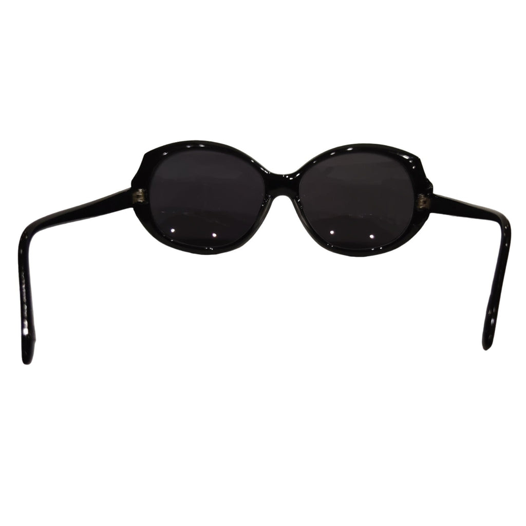 Schwarze Cat-Eye-Sonnenbrille mit Strass