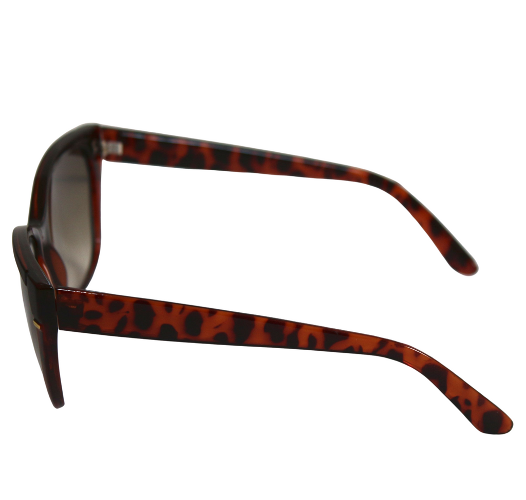 Braune Designer Damen-Sonnenbrille im Tigerlook