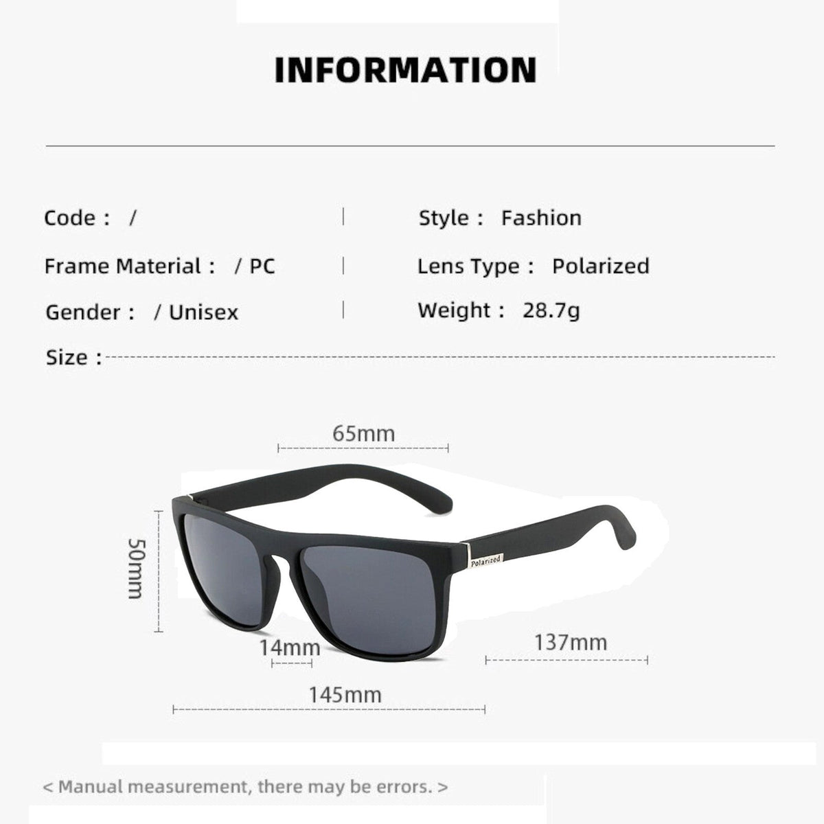 Schwarz-silberne polarisierte Sonnenbrille