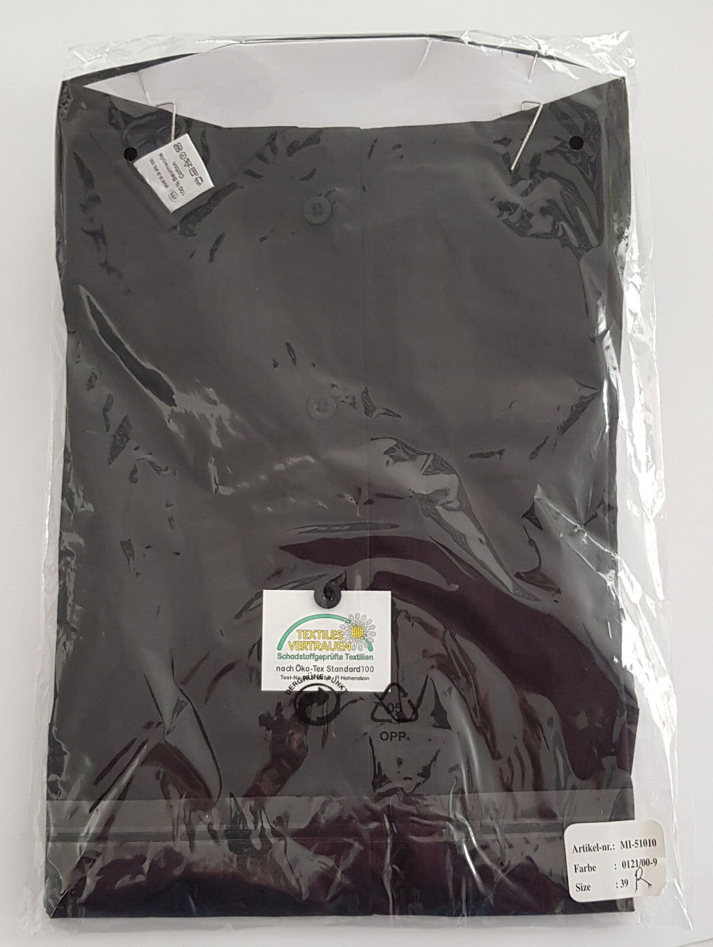 Original Mijas Herren Business Hemd Button-Down Langarm Schwarz Regular Gr. 39 - 3KShop.de