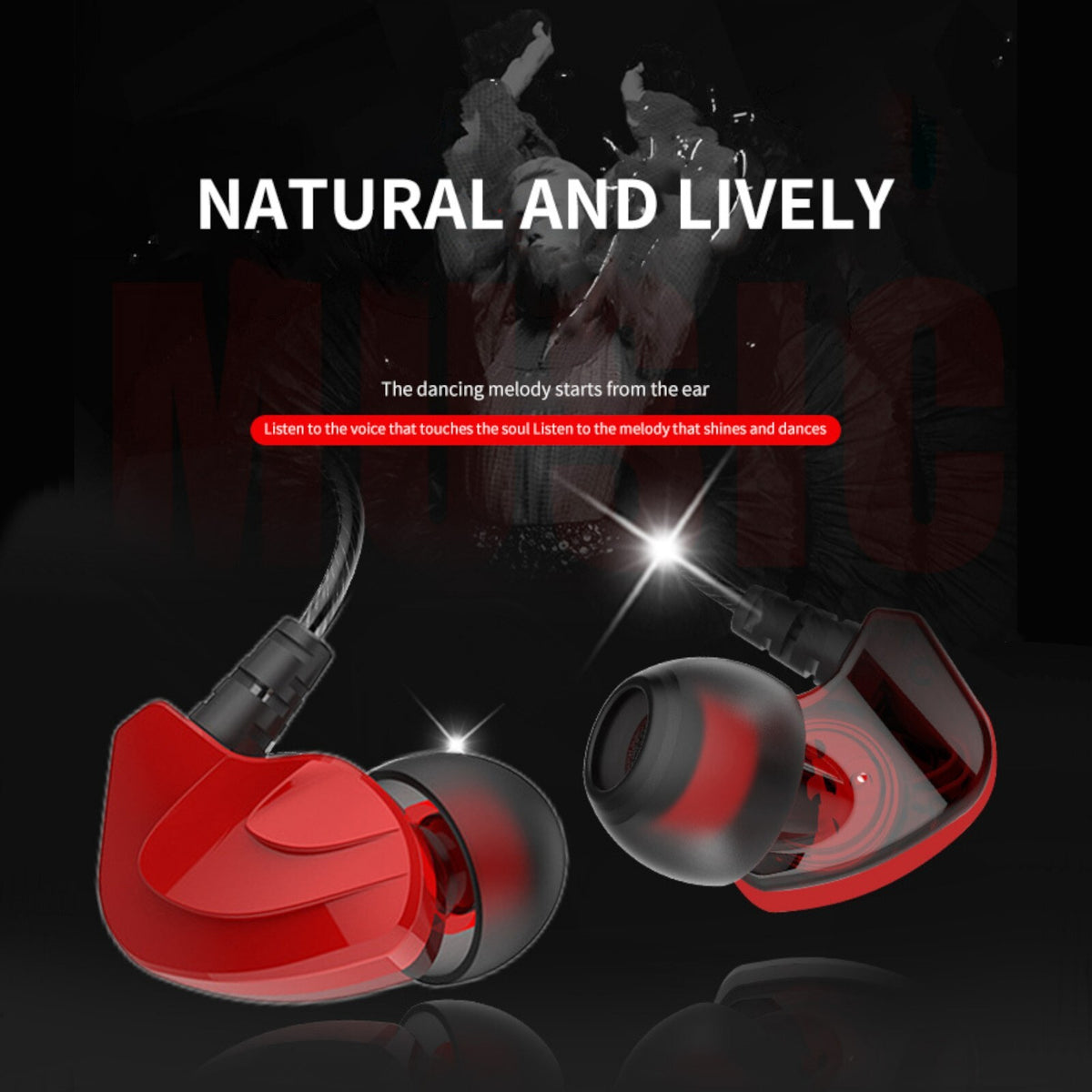 Surround Bass High-End Sport Headset S200 Metal In-Ear Kopfhörer Surround Bass - 3KShop.de