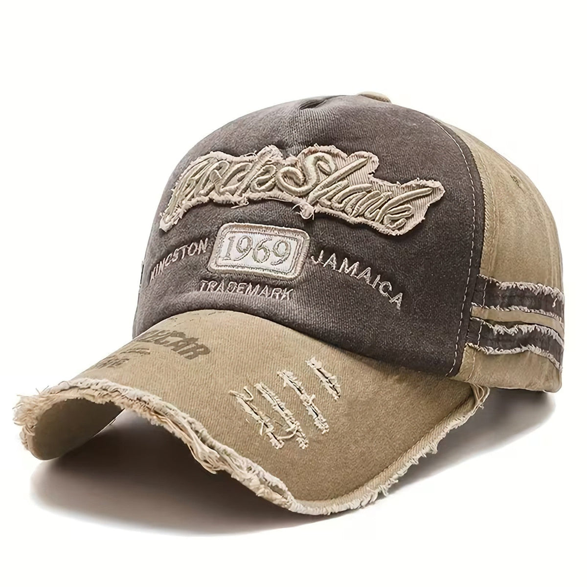 Braune Rock Shark 1969 Basecap aus Baumwolle