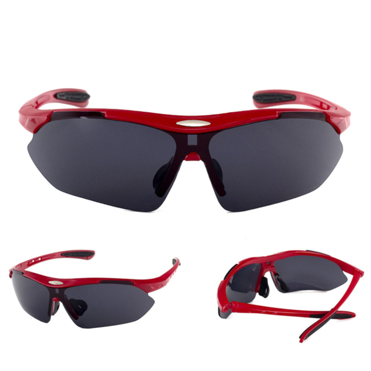 Rote polarisierte Sport-Sonnenbrille X4