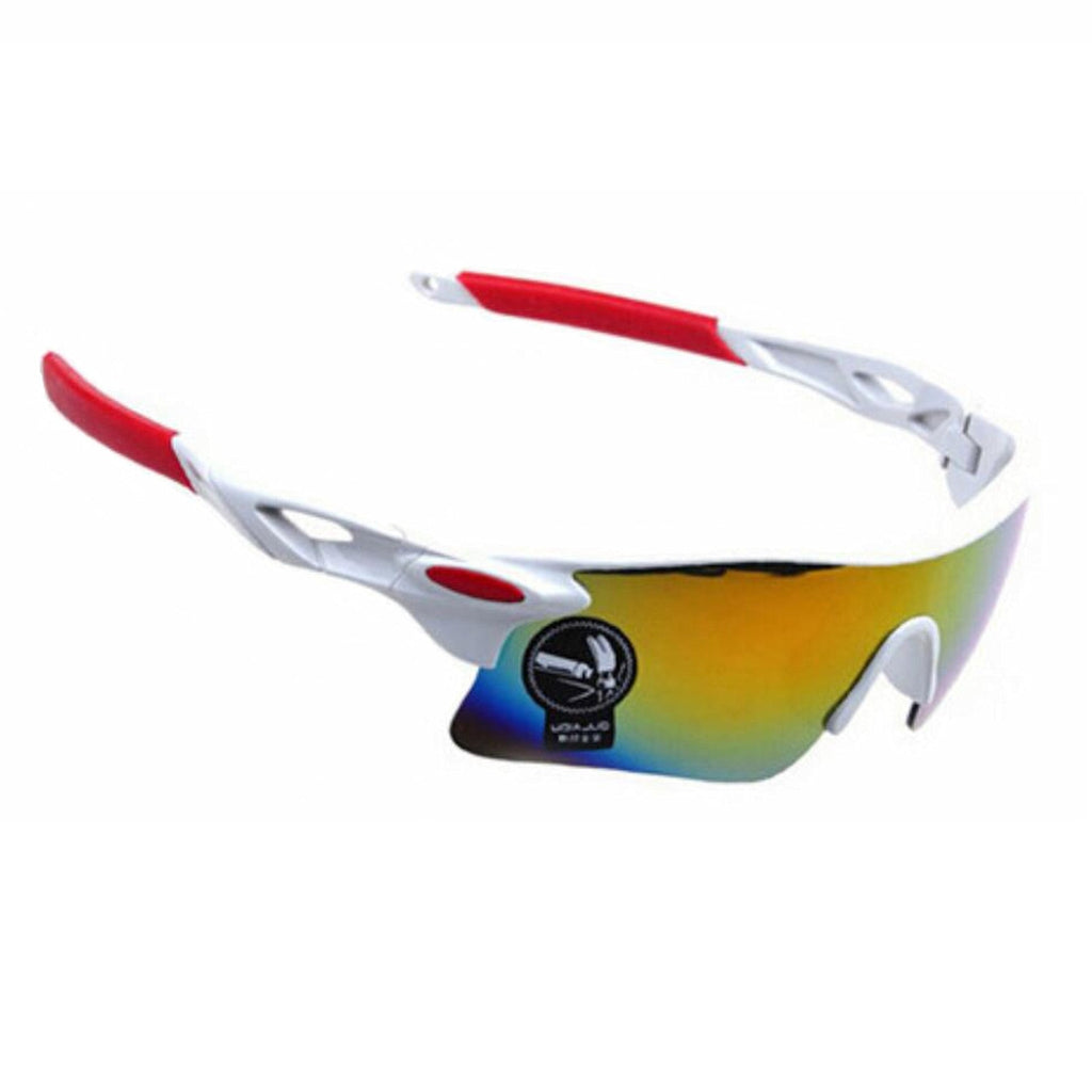 Weiße polarisierte Sport-Sonnenbrille X1