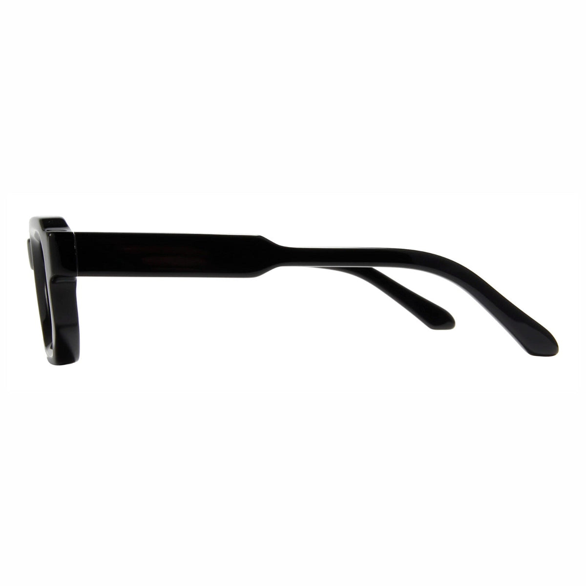 Glänzend schwarze Retro-Partybrille
