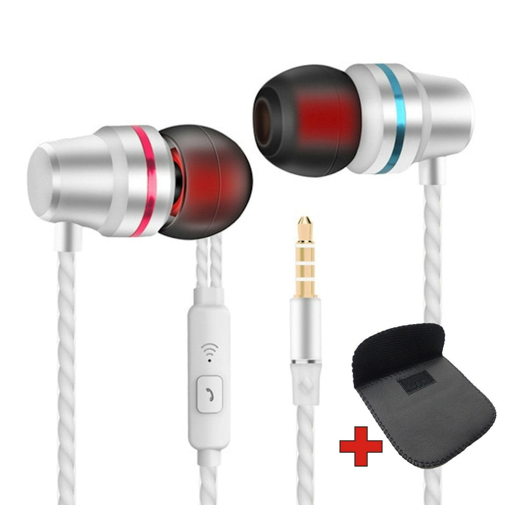 Super Bass In-Ear Kopfhörer Ohrhörer V1 Headset Earphone Headphone + PU-Tasche - 3KShop.de
