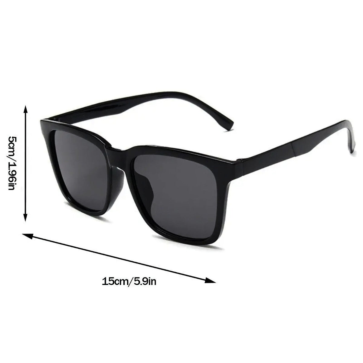 Schwarze Oversized Vintage Sonnenbrille