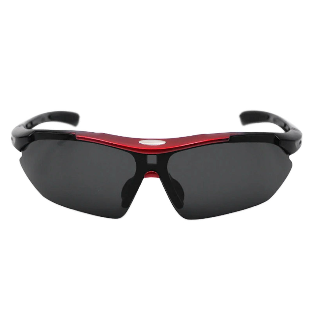 Schwarze polarisierte Sport-Sonnenbrille X4
