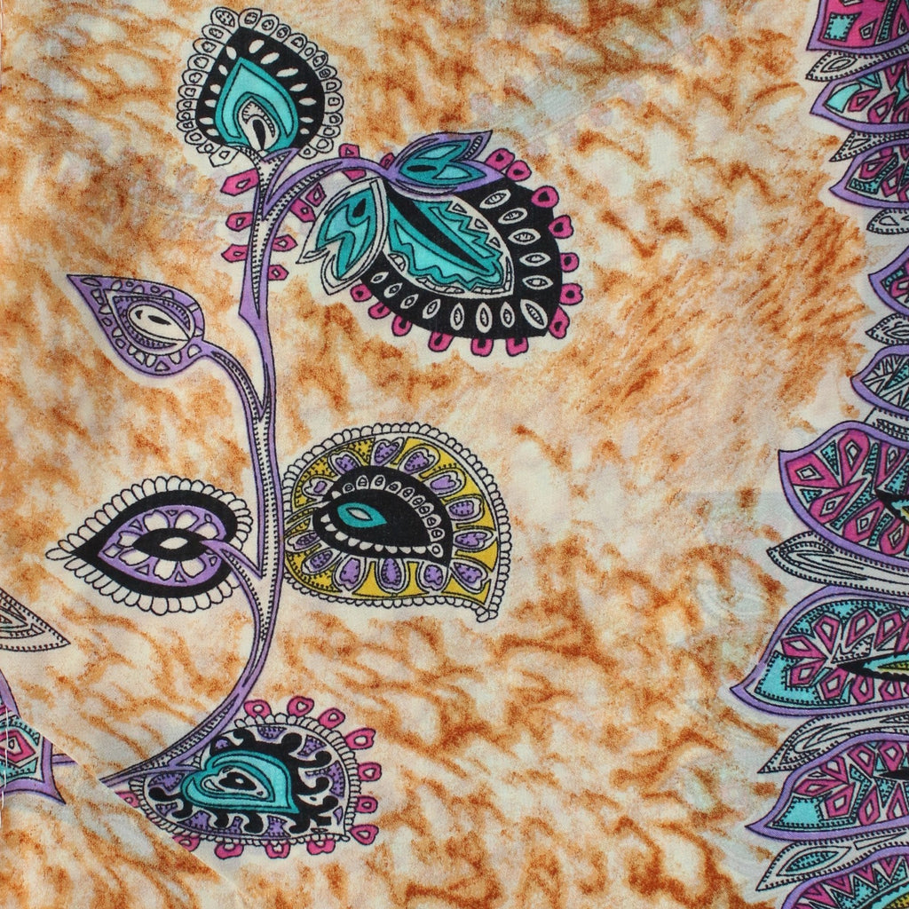 Wunderschoener Loop Schal Bunt Blumen, tolle Farbtöne von ManuMar - 3KShop.de