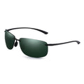 Rahmenlose Matrix-Sportbrille mit schwarz-grünen G15-Gläsern